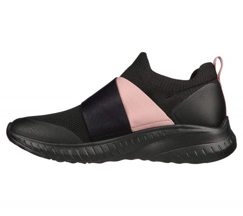 Dámské Mokasíny Skechers BOBS Squad Chaos - Cross Roadz Černé | QHECXSF-61