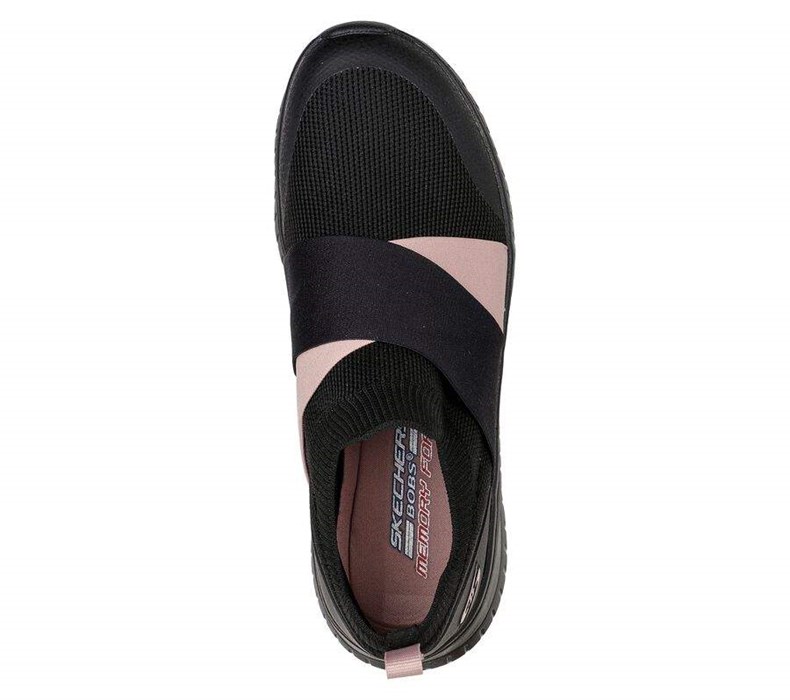 Dámské Mokasíny Skechers BOBS Squad Chaos - Cross Roadz Černé | QHECXSF-61