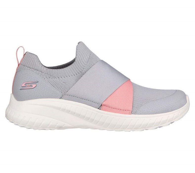 Dámské Mokasíny Skechers BOBS Squad Chaos - Cross Roadz Šedé | WMLAYJV-78