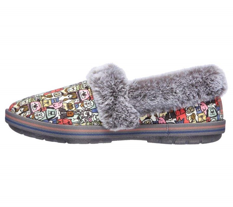 Dámské Mokasíny Skechers BOBS Too Cozy - Snuggle Rovers Šedé Viacfarebný | APYENGW-14