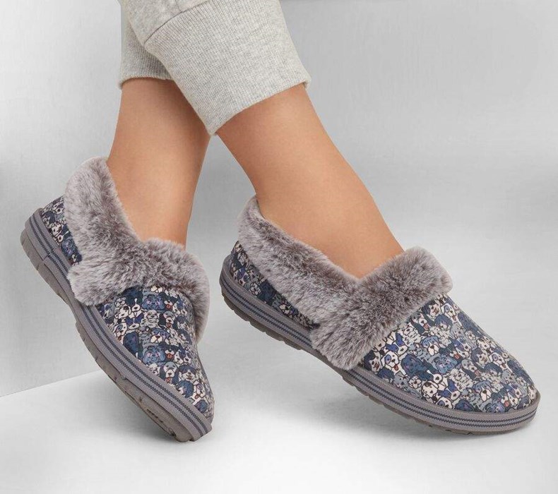 Dámské Mokasíny Skechers BOBS Too Cozy - Woof Lodge Tmavě Blankyt Viacfarebný | JLPAUOQ-74