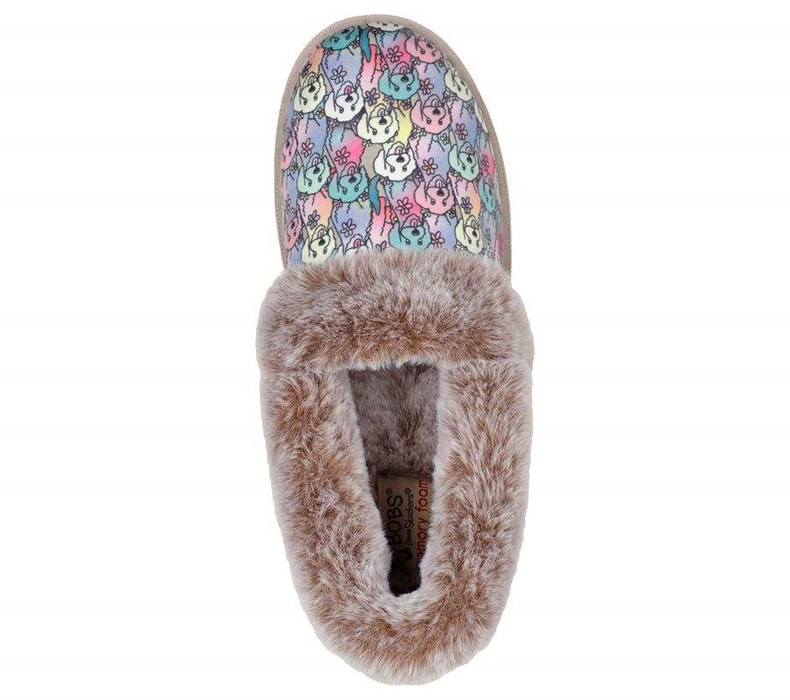 Dámské Mokasíny Skechers BOBS Too Cozy - Zimní Howl Béžový Viacfarebný | OAJHYNC-25