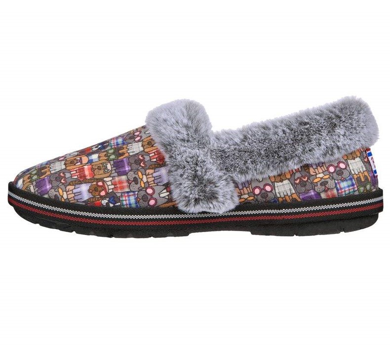 Dámské Mokasíny Skechers BOBS Too Cozy - Mad Plaid Černé Viacfarebný | QBDGXHO-40