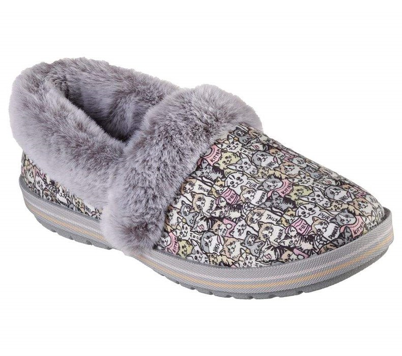 Dámské Mokasíny Skechers BOBS Too Cozy - Purrfect Storm Šedé Viacfarebný | TIUHJPC-57