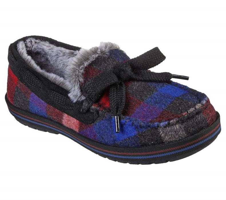 Dámské Mokasíny Skechers BOBS Too Cozy - Lumbar Jane Černé Viacfarebný | UYXZIFW-70