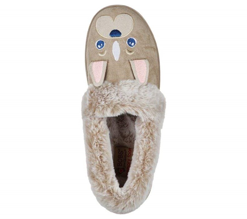 Dámské Mokasíny Skechers BOBS Too Cozy - Dog-Attitude Šedé Hnědé | ZJDWIQR-37