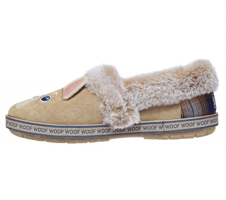 Dámské Mokasíny Skechers BOBS Too Cozy - Dog-Attitude Šedé Hnědé | ZJDWIQR-37