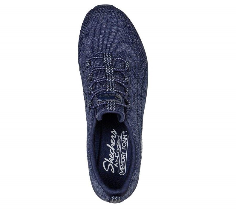 Dámské Mokasíny Skechers Be-Cool - Mood Boost Tmavě Blankyt | LKNHZJR-81