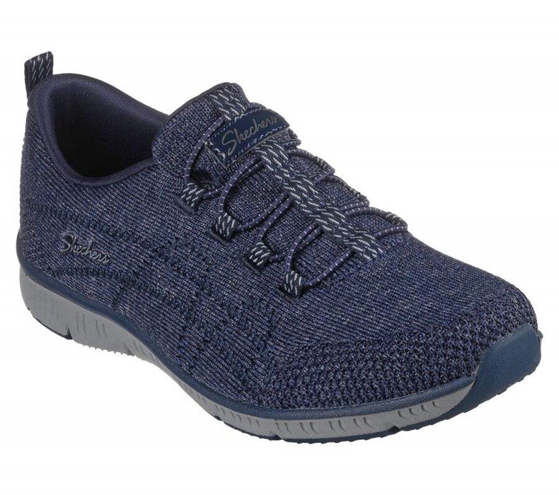 Dámské Mokasíny Skechers Be-Cool - Mood Boost Tmavě Blankyt | LKNHZJR-81