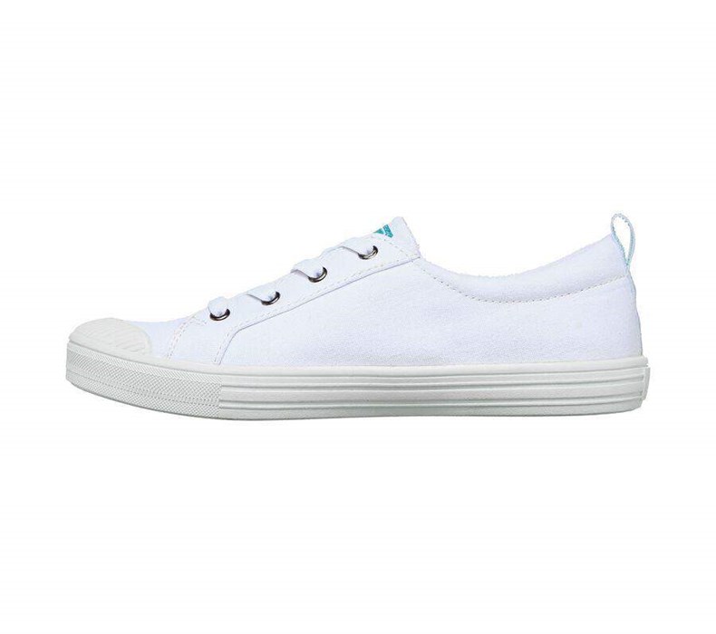 Dámské Mokasíny Skechers Bobs B Cool - Dainty Daisy Bílé | XLPWUVA-79