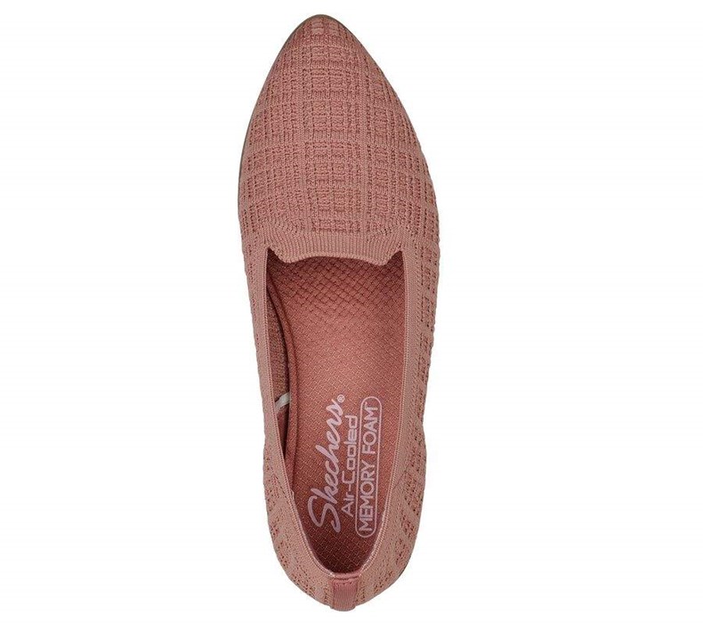 Dámské Mokasíny Skechers Cleo Sawdust Růžové | HZXEPGD-69