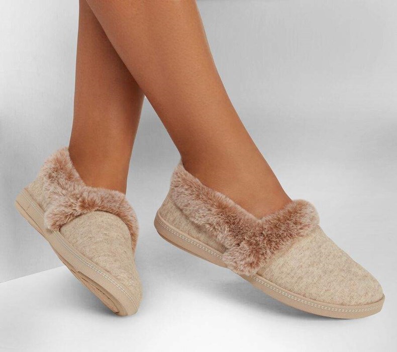 Dámské Mokasíny Skechers Cozy Campfire - Wakey Wakey Šedé Hnědé | JAHDIVE-26