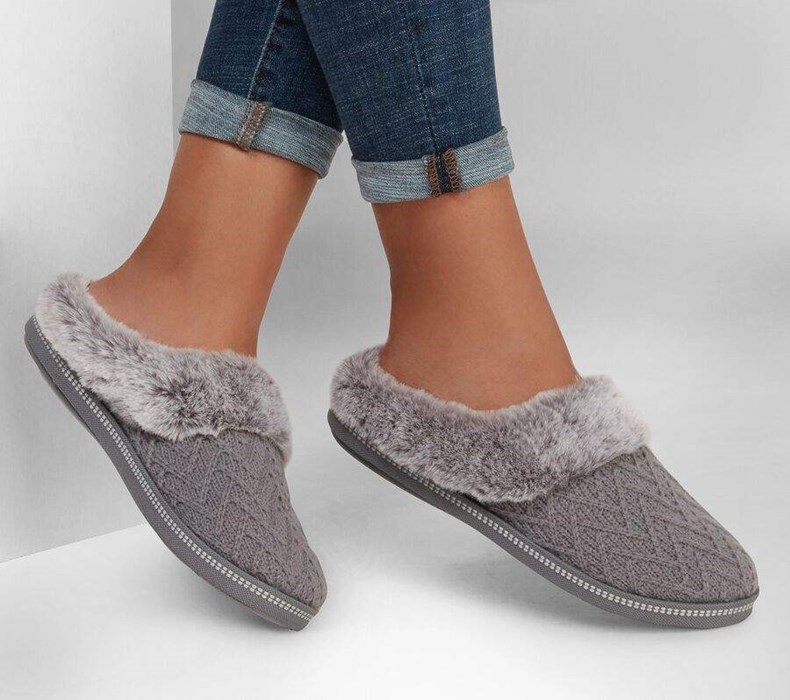 Dámské Mokasíny Skechers Cozy Campfire - Home Essential Šedé | TOCESIF-19