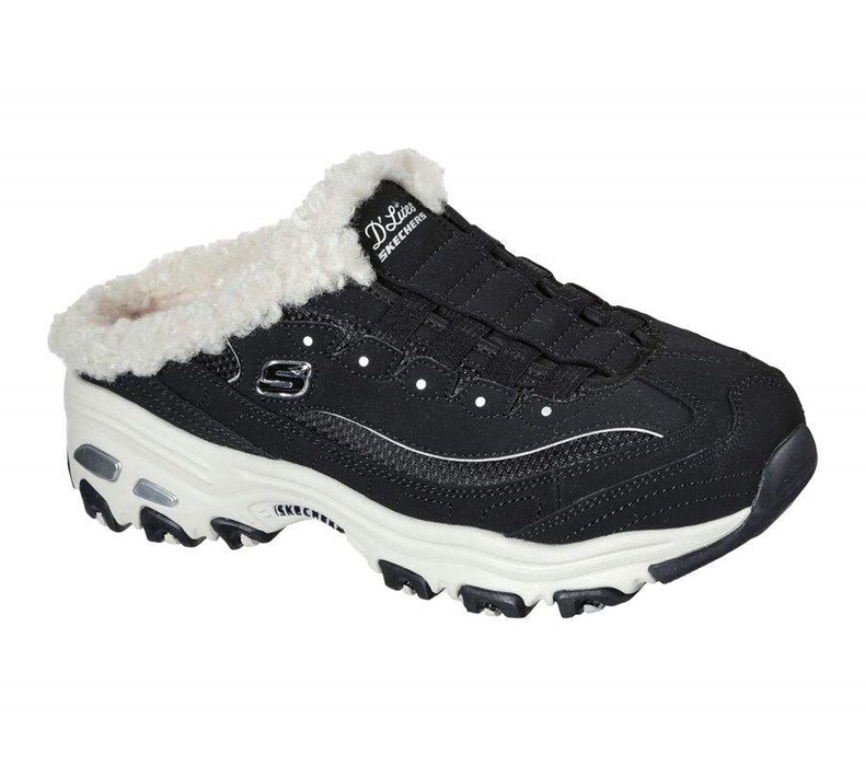 Dámské Mokasíny Skechers D\'Lites - Comfy Steps Černé Bílé | KTFXUPQ-49