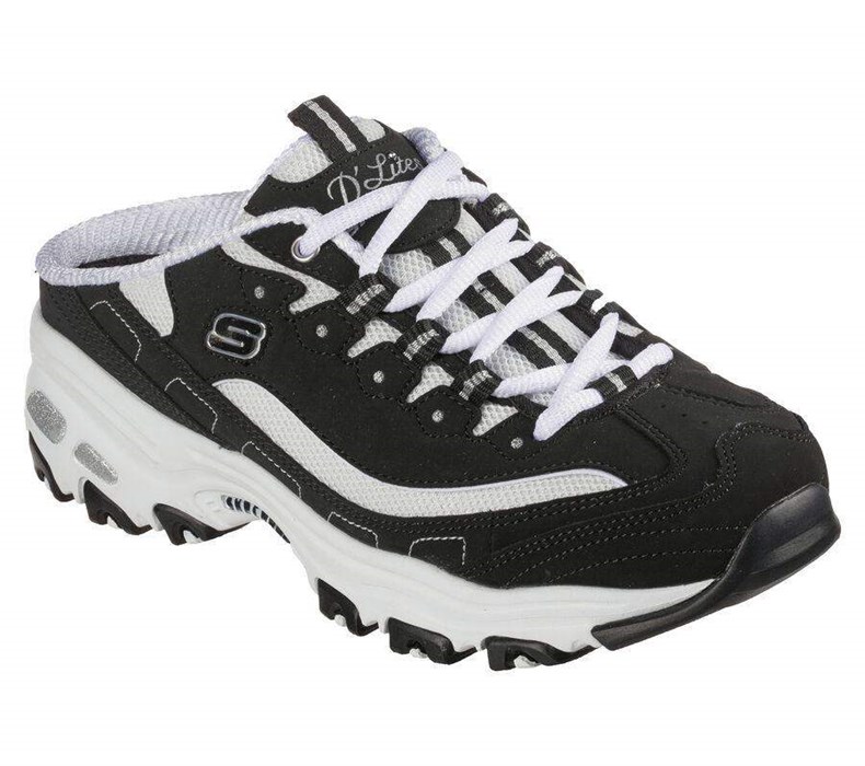 Dámské Mokasíny Skechers D\'Lites - Full Bliss Černé Bílé | HFQOLAZ-41