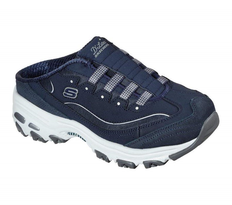 Dámské Mokasíny Skechers D\'lites - Resilient Tmavě Blankyt Bílé | OUZHPBA-96