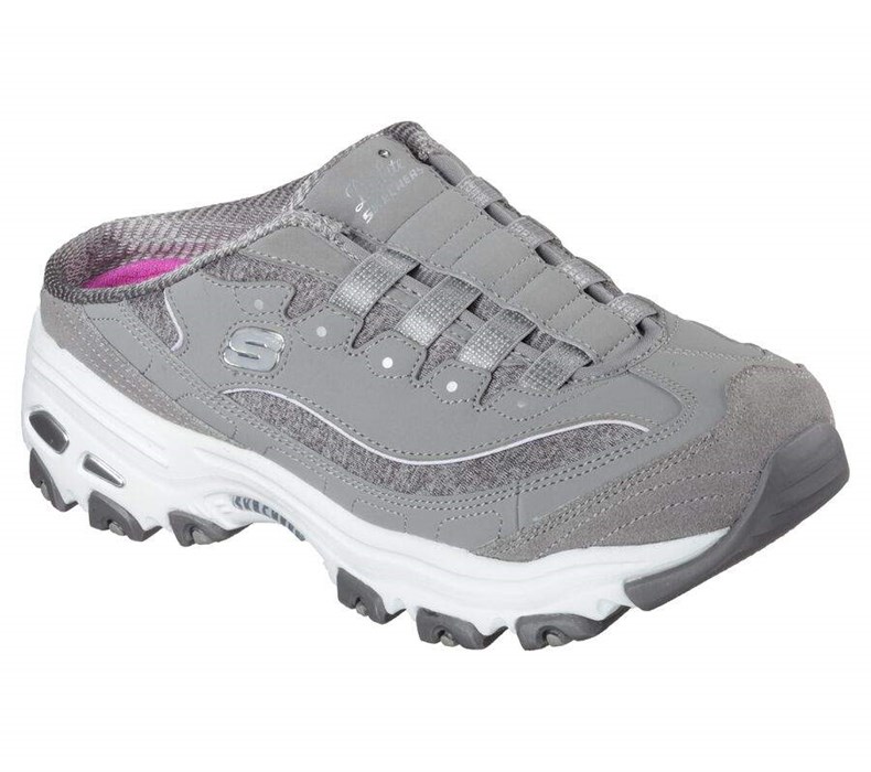 Dámské Mokasíny Skechers D\'lites - Resilient Šedé Bílé | WASQKJB-71