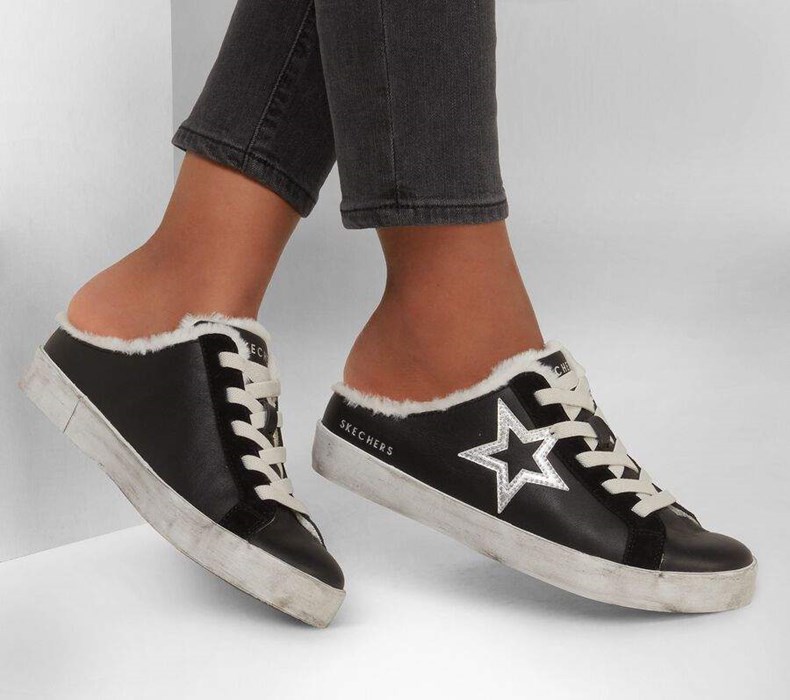 Dámské Mokasíny Skechers Diamond Starz - Wear-Ever Černé | PCXWAIR-58