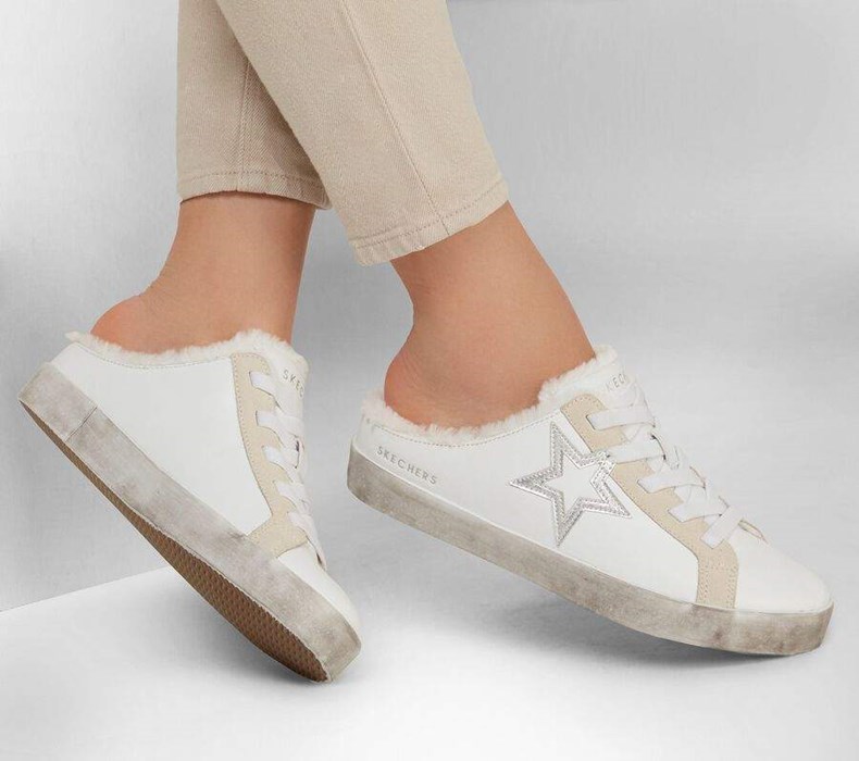 Dámské Mokasíny Skechers Diamond Starz - Wear-Ever Bílé | RTDNVYJ-01