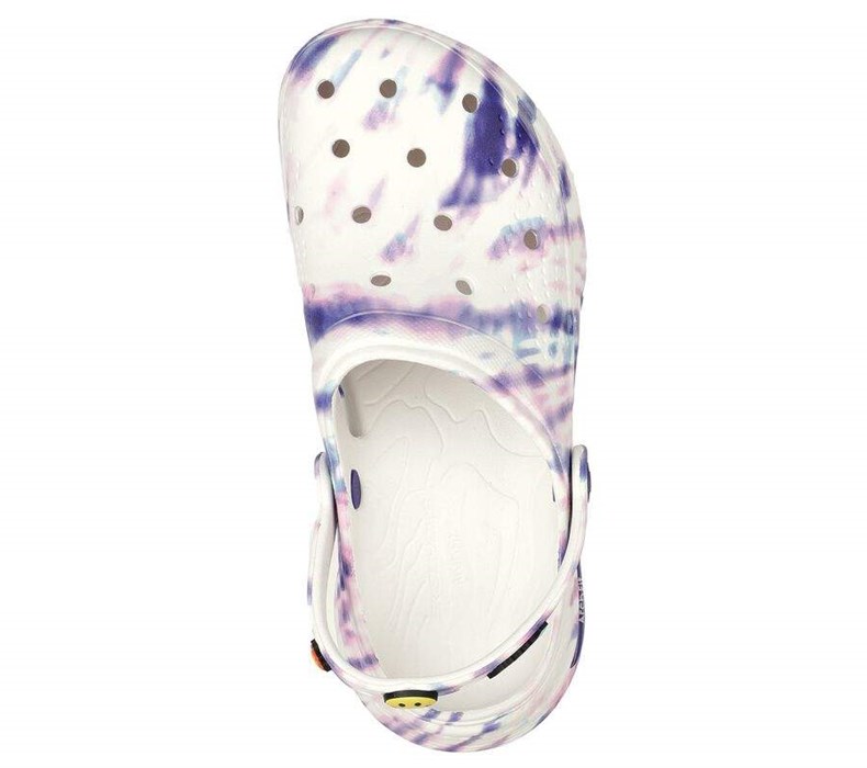 Dámské Mokasíny Skechers Foamies: Arch Fit - Hippie Mania Bílé Fialové | OBATYKF-57