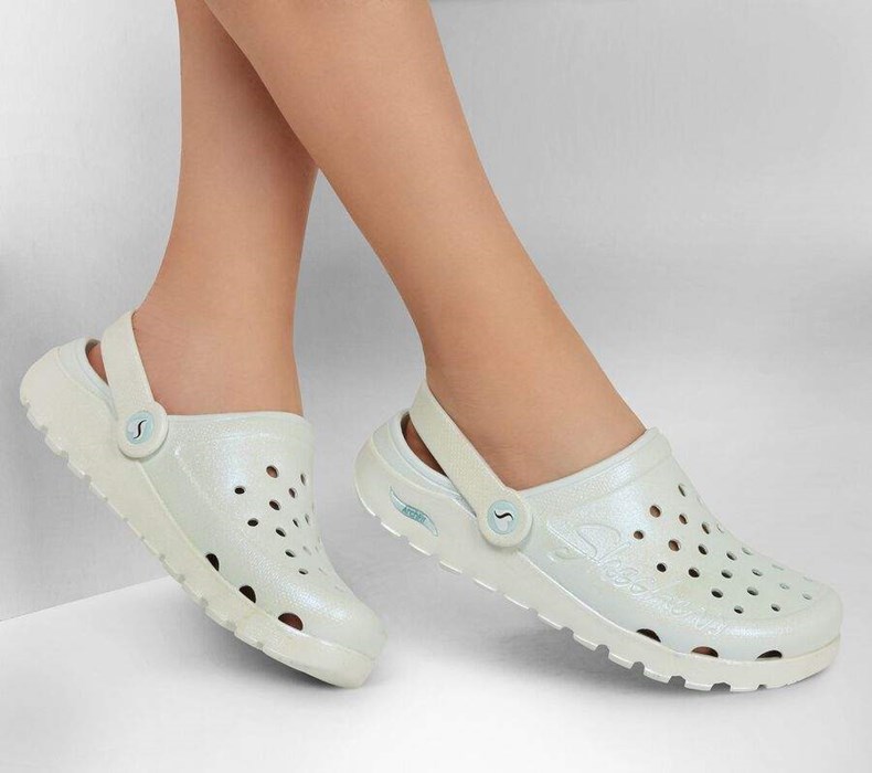 Dámské Mokasíny Skechers Foamies: Arch Fit Footsteps - Pixie Dust Mátově Zelená | OJMTLKA-10