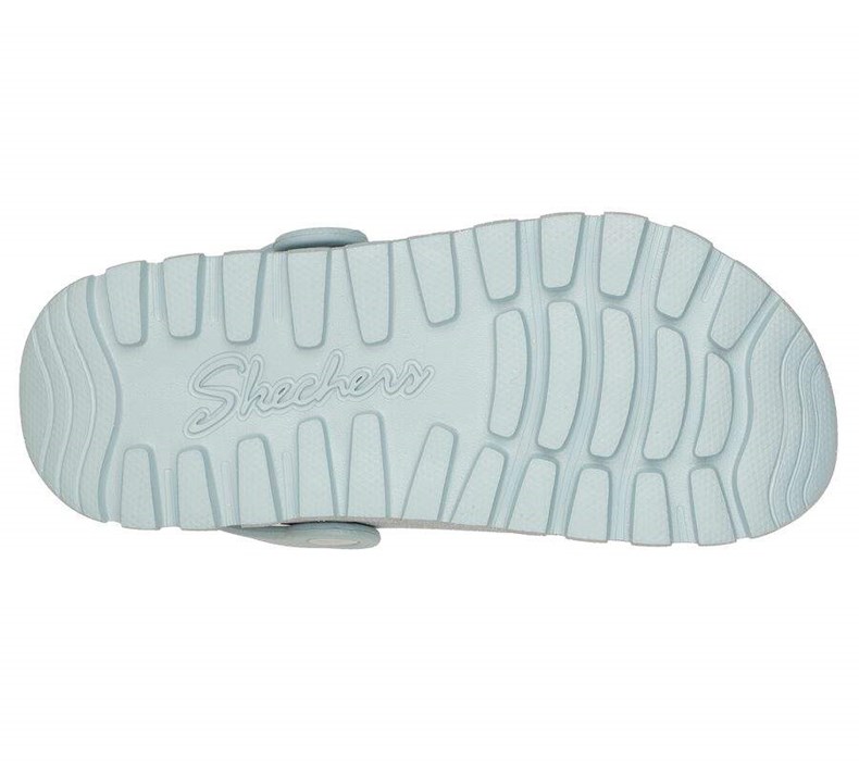 Dámské Mokasíny Skechers Foamies: Arch Fit Footsteps - Sparks Fly Světle Blankyt Stříbrné | ZWYUCPL-21