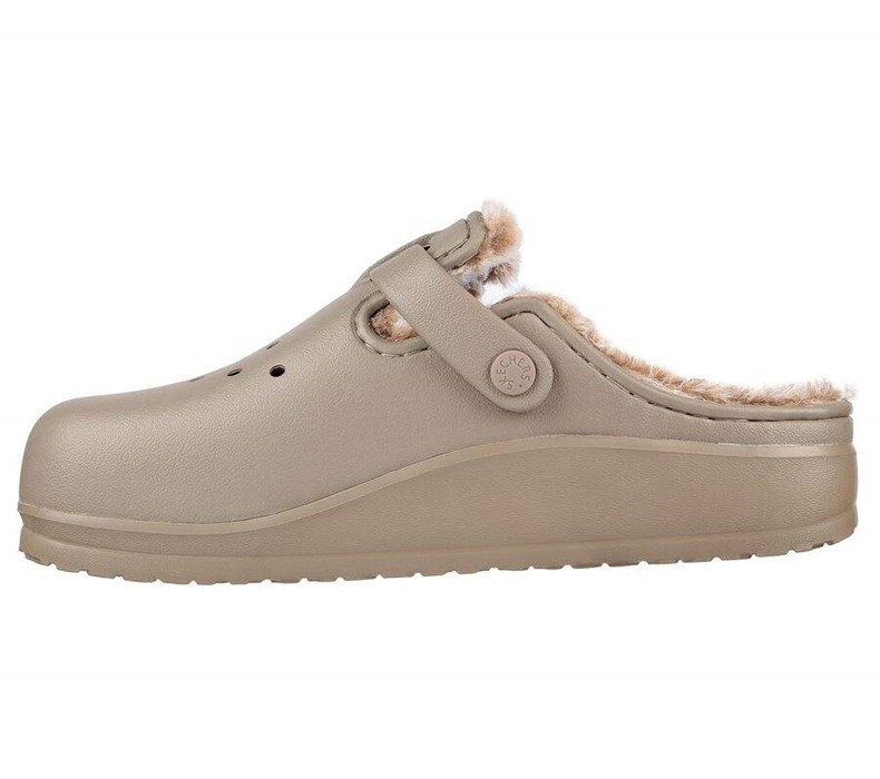 Dámské Mokasíny Skechers Foamies: Cali Breeze 2.0 Podšité - Cozy Chic Šedé Hnědé | EFKZGSR-69