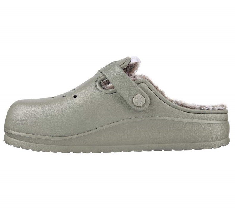 Dámské Mokasíny Skechers Foamies: Cali Breeze 2.0 Podšité - Cozy Chic Olivy Zelené | TZQIEKH-10