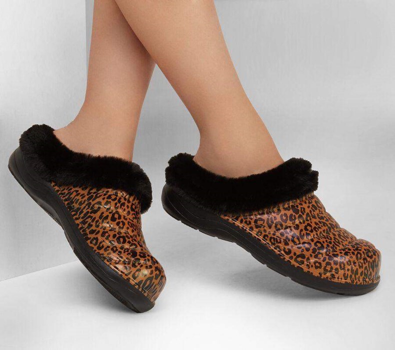 Dámské Mokasíny Skechers Foamies: Cozy Camper Podšité - Snow Leopard Černé Viacfarebný | NMCQHID-97