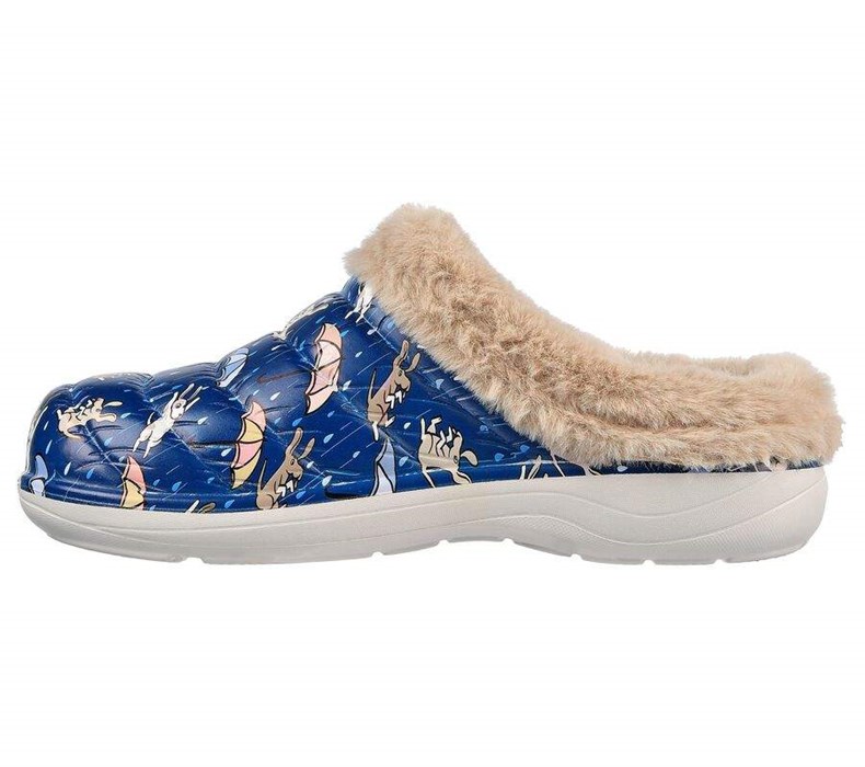 Dámské Mokasíny Skechers Foamies: Cozy Camper Podšité - Fur Life Tmavě Blankyt Viacfarebný | ZWGPIJD-54