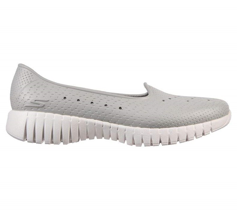 Dámské Mokasíny Skechers Foamies: GO WALK Smart - Sleek N Style Šedé | UEIBXFN-87