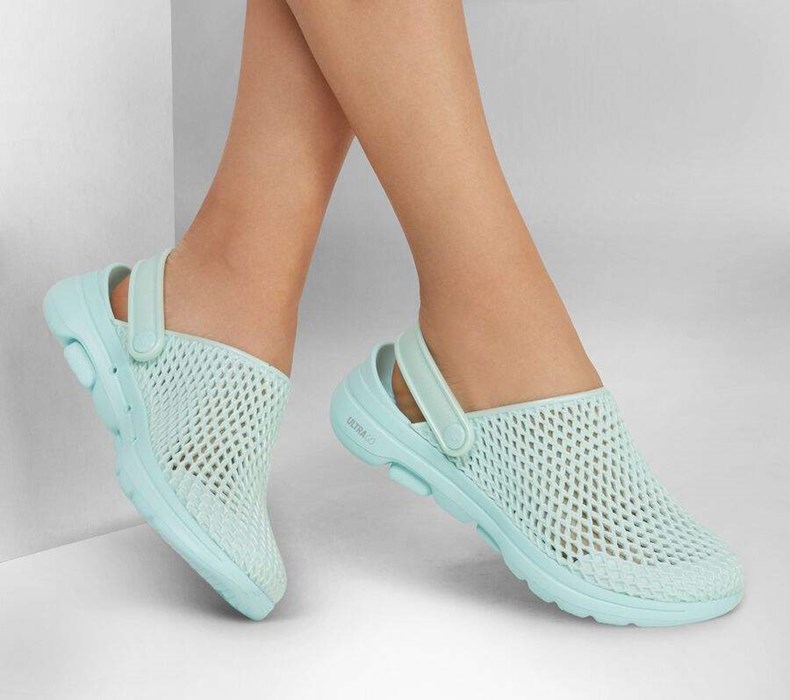 Dámské Mokasíny Skechers Foamies: GOwalk 5 - Sea Scape Tyrkysové | LKEVTFM-52