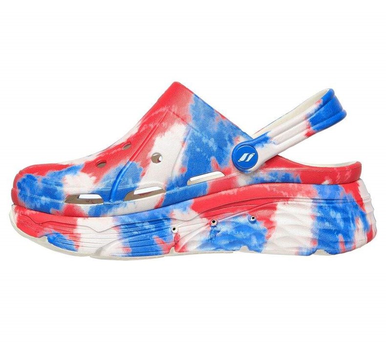 Dámské Mokasíny Skechers Foamies: Max Cushioning - Miss Liberty Bílé Tmavě Blankyt | CRYHNLG-48