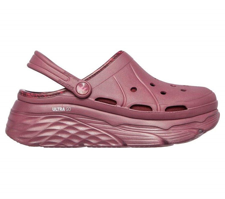 Dámské Mokasíny Skechers Foamies: Max Cushioning Podšité - Whirlwind Vínové | FRWDACL-02