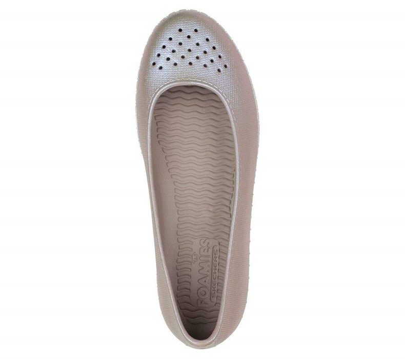 Dámské Mokasíny Skechers Foamies: Sepulveda Blvd - Sweet Shimmer Šedé Hnědé | SMDJUCI-95