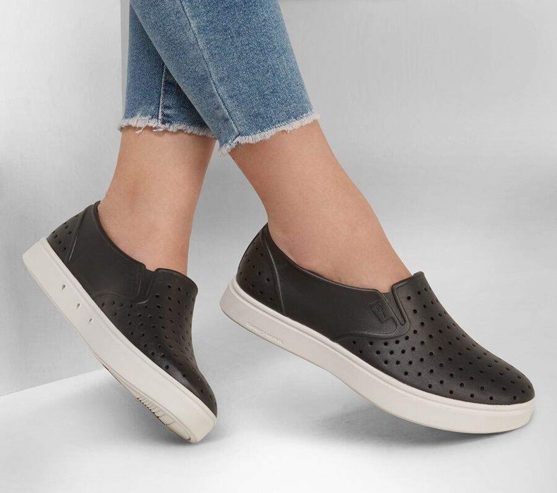 Dámské Mokasíny Skechers Foamies: Vista - Pier Avenue Černé Bílé | IURVDGP-30