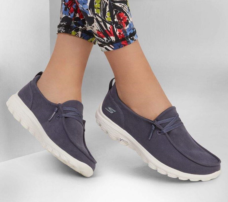 Dámské Mokasíny Skechers GO WALK 2 - Cool Vision Tmavě Blankyt | VQSRTYH-25