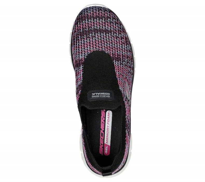 Dámské Mokasíny Skechers GO WALK Glide-Step Flex - Energy Vision Černé Viacfarebný | KUGWSMO-53