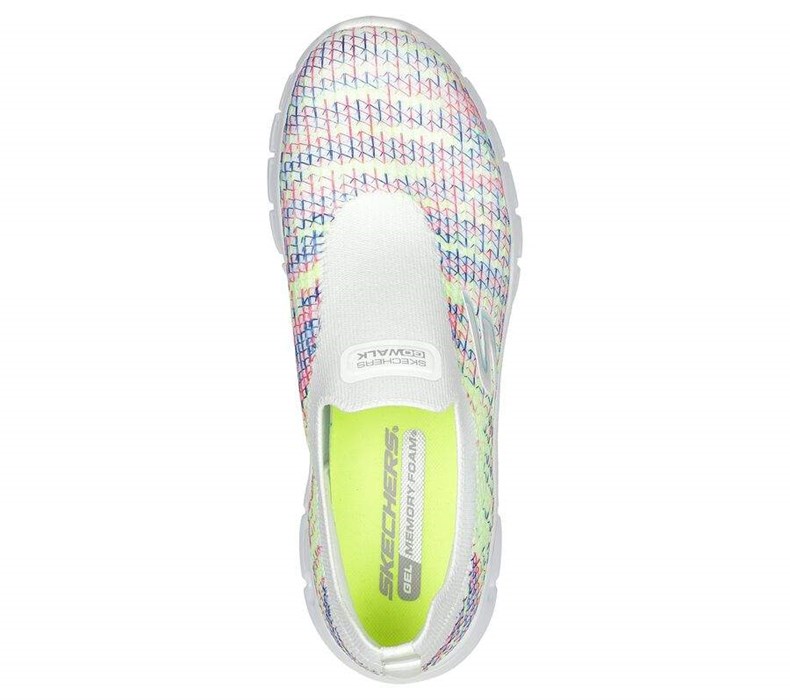 Dámské Mokasíny Skechers GO WALK Glide-Step Flex - Energy Vision Bílé Viacfarebný | OLBEMRJ-79