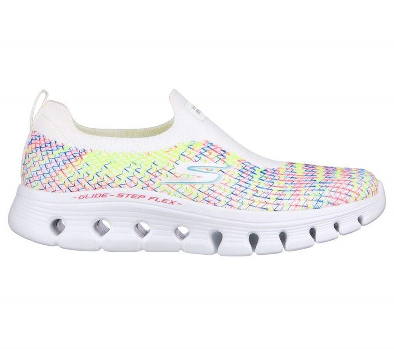 Dámské Mokasíny Skechers GO WALK Glide-Step Flex - Energy Vision Bílé Viacfarebný | OLBEMRJ-79