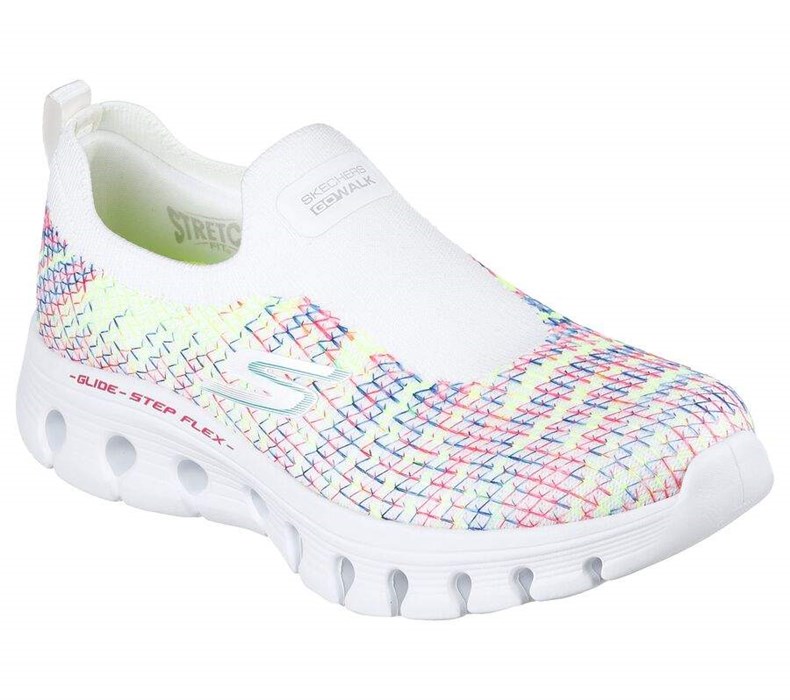 Dámské Mokasíny Skechers GO WALK Glide-Step Flex - Energy Vision Bílé Viacfarebný | OLBEMRJ-79