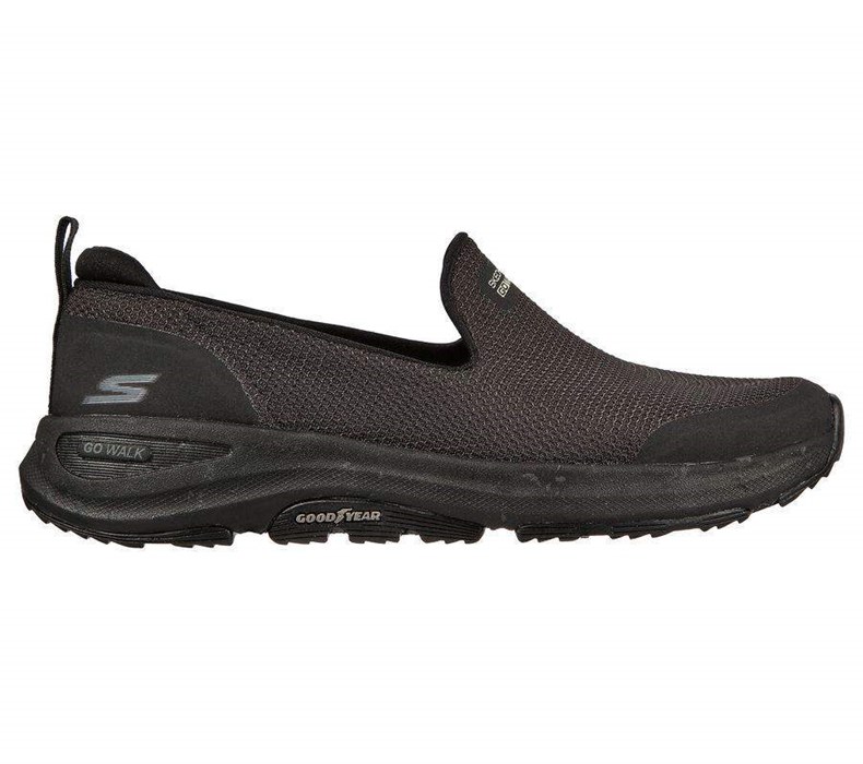 Dámské Mokasíny Skechers GO WALK Outdoorové - Fun Trailové Černé | MYIQPOE-98