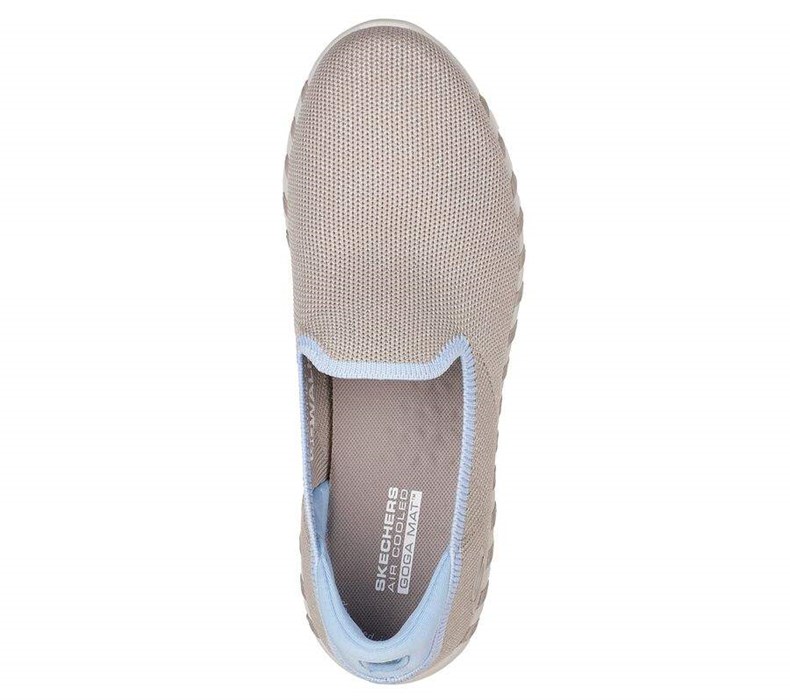 Dámské Mokasíny Skechers GO WALK Smart 2 - Light Glimmer Hnědé Blankyt | TRGEDOX-58