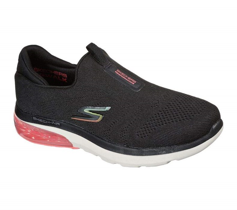 Dámské Mokasíny Skechers GOwalk Air 2.0 - Sky Motion Černé Růžové | RVTCIJQ-24