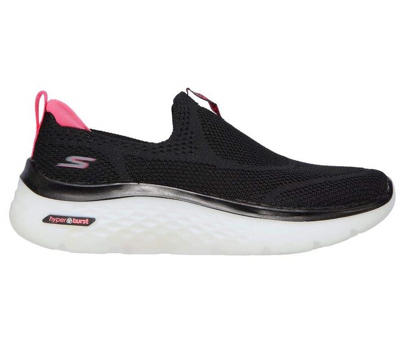 Dámské Mokasíny Skechers GOwalk Hyper Burst - Solar Winds Černé Růžové | KASHRML-84