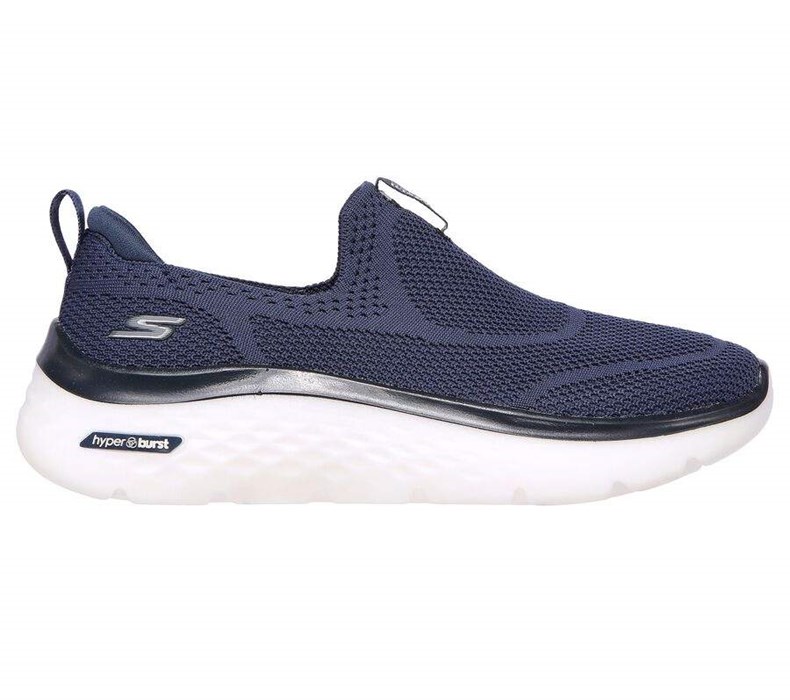 Dámské Mokasíny Skechers GOwalk Hyper Burst - Solar Winds Tmavě Blankyt Bílé | MBXKEWL-49