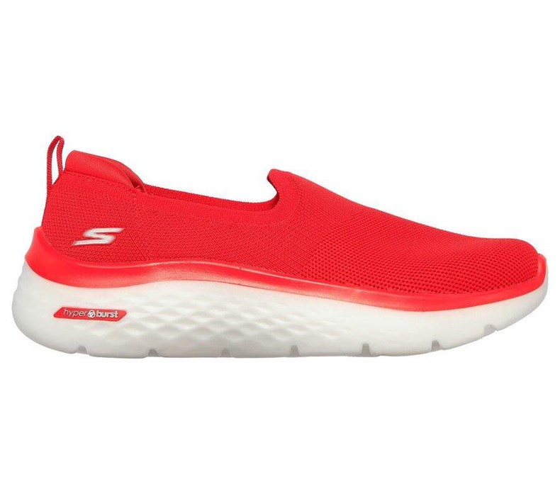 Dámské Mokasíny Skechers GOwalk Hyper Burst - Grand Smile Červené | ONLGSKE-35