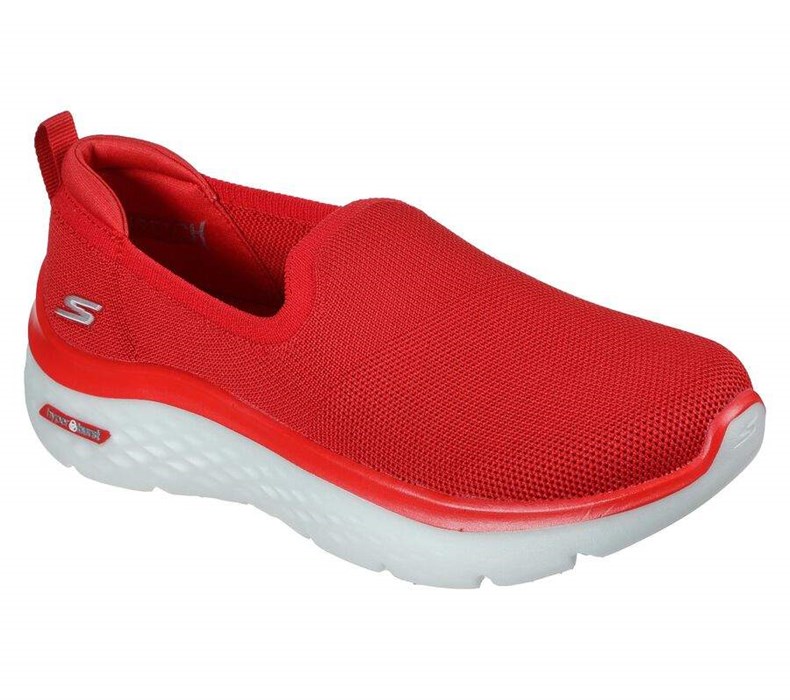 Dámské Mokasíny Skechers GOwalk Hyper Burst - Grand Smile Červené | ONLGSKE-35