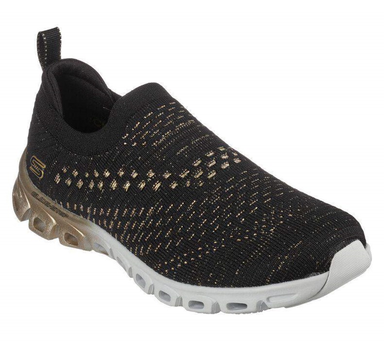 Dámské Mokasíny Skechers Glide-Step - Glamour Černé Zlaté | IYOPBXR-35