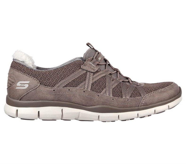 Dámské Mokasíny Skechers Gratis - Tender Care Hnědé | EWYMNHT-41